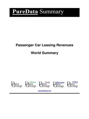 cover image of Passenger Car Leasing Revenues World Summary